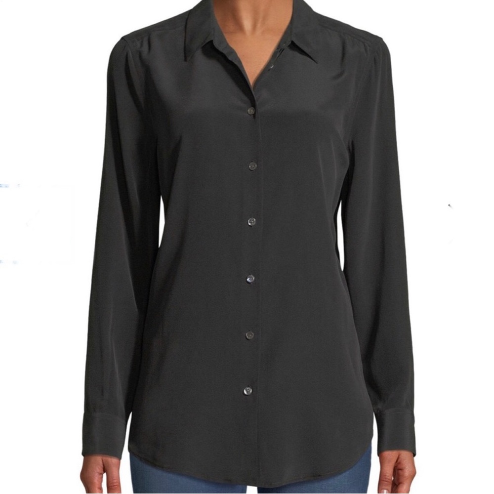 Equipment NWT Essential Silk Button Slim Blouse